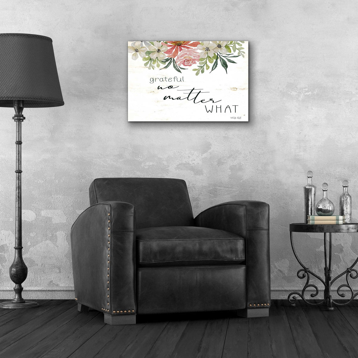 Epic Art 'Grateful No Matter What' by Cindy Jacobs, Acrylic Glass Wall Art,24x16