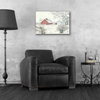 Epic Art 'Winter Barn' by Cindy Jacobs, Acrylic Glass Wall Art,24x16