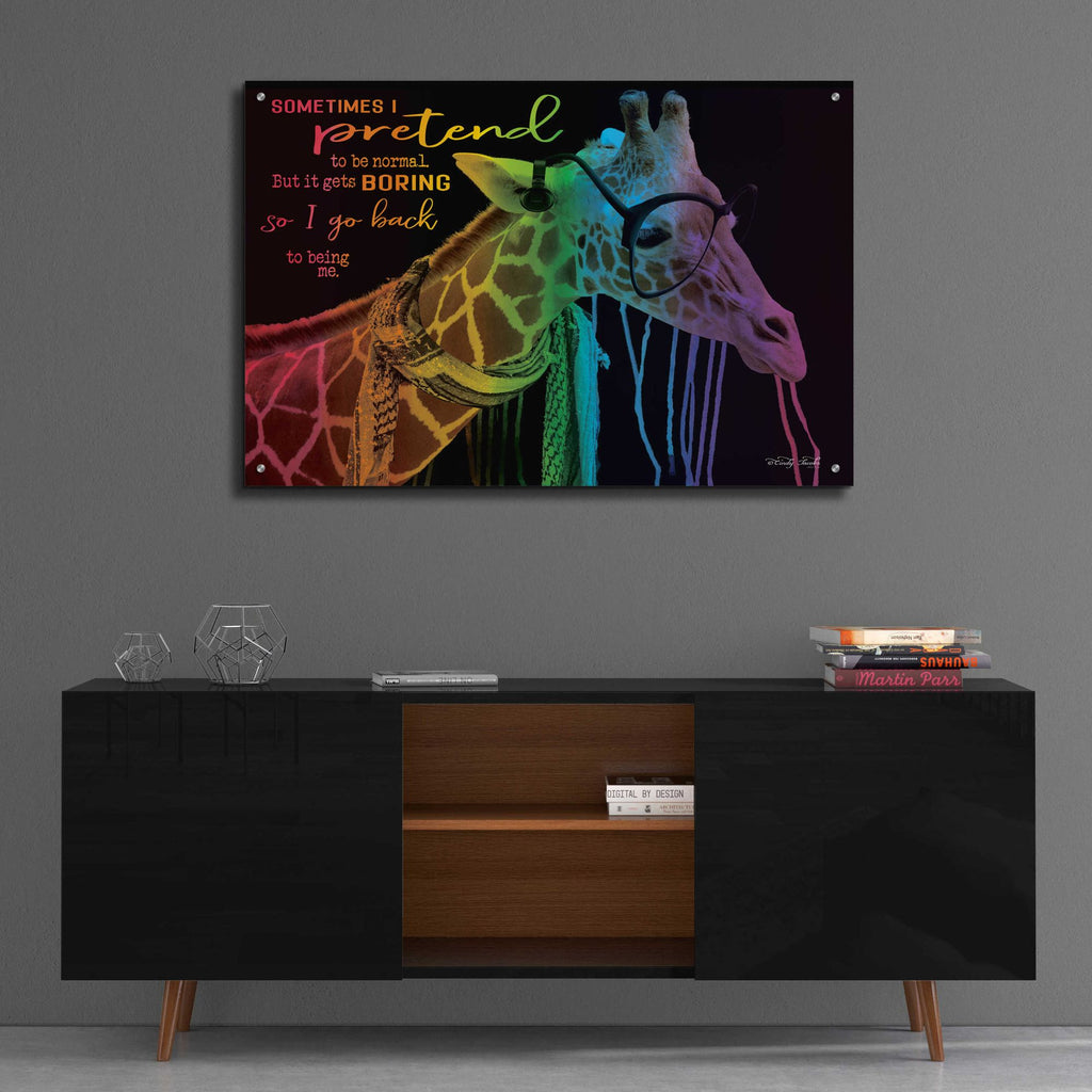 Epic Art 'Sometimes I Pretend' by Cindy Jacobs, Acrylic Glass Wall Art,36x24