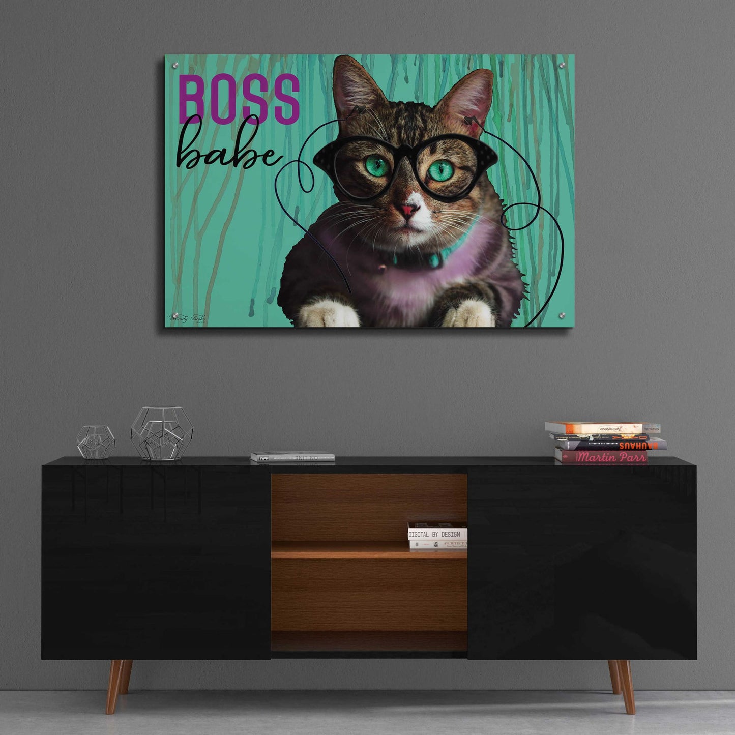 Epic Art 'Boss Babe' by Cindy Jacobs, Acrylic Glass Wall Art,36x24