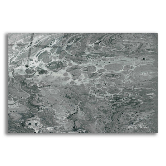 Epic Art 'Abstract in Gray I' by Cindy Jacobs, Acrylic Glass Wall Art