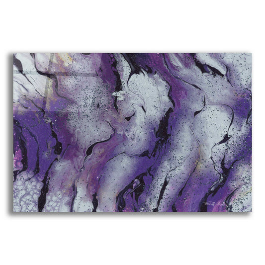 Epic Art 'Abstract in Purple III' by Cindy Jacobs, Acrylic Glass Wall Art