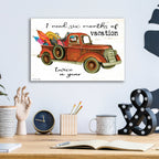 Epic Art 'Vacation Truck' by Cindy Jacobs, Acrylic Glass Wall Art,16x12