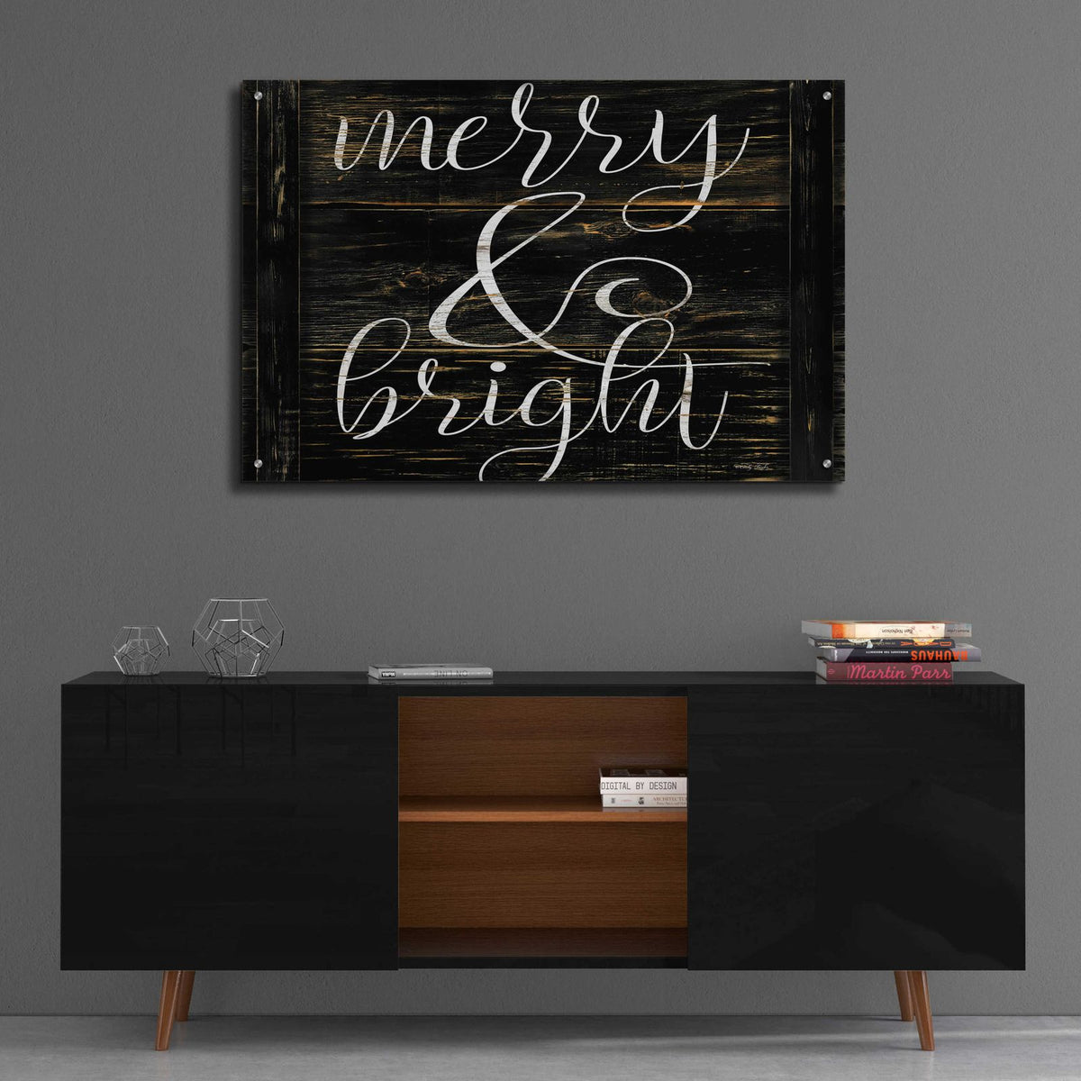 Merry & Bright 2 by Cindy Jacobs - 36x24 acrylic wall art in a room
