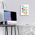 Playful Birds by Ayse - 12x16 acrylic wall art in a room