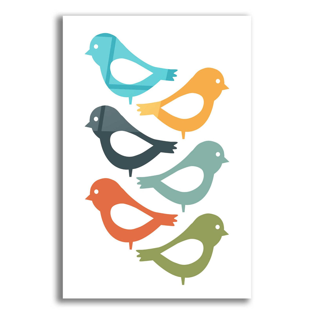 Playful Birds by Ayse acrylic glass wall art