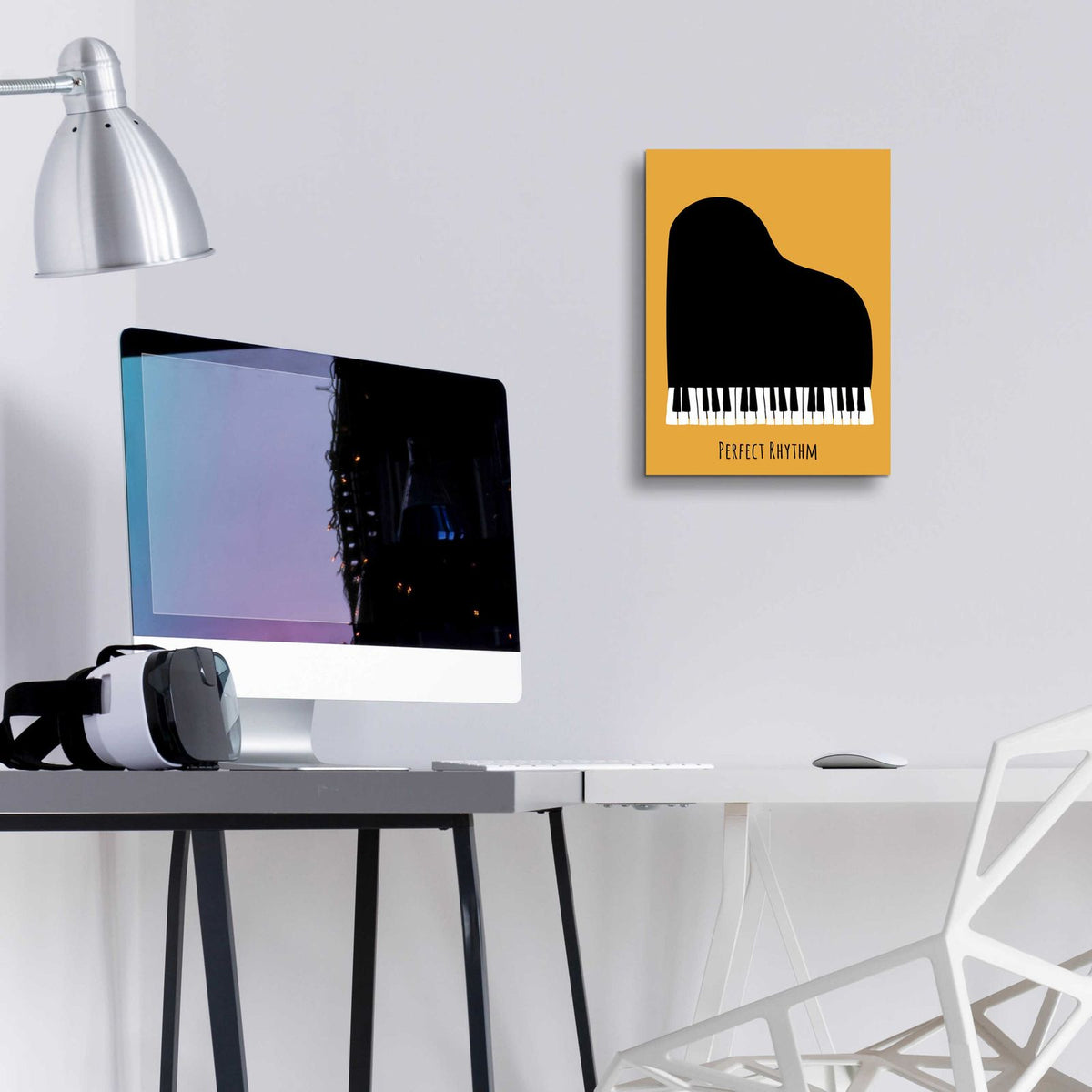 Piano by Ayse - 12x16 acrylic wall art in a room