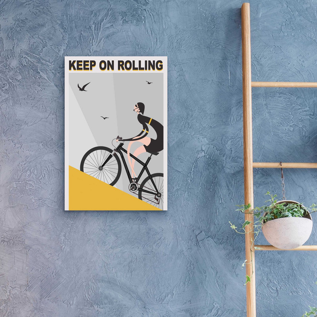 Keel On Rolling by Ayse - 16x24 acrylic wall art in a room