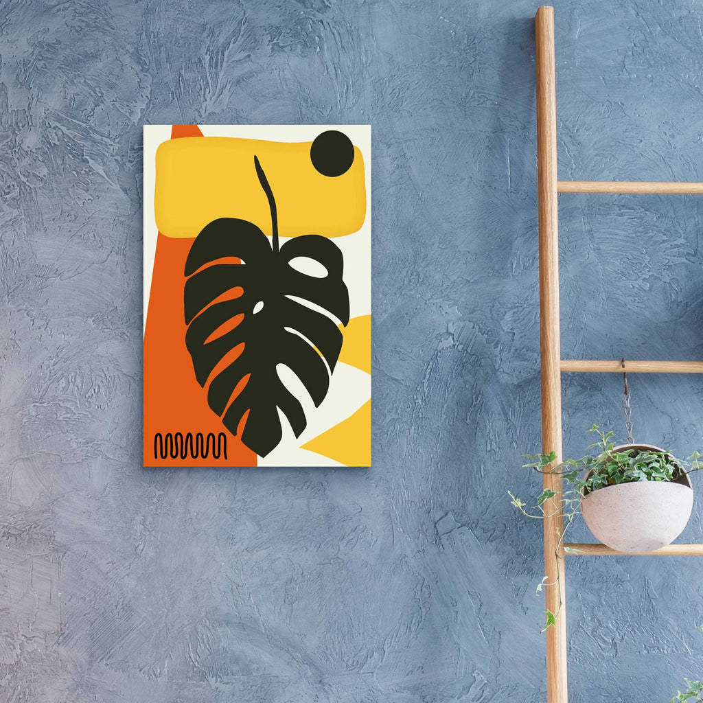 Tropical Leaves Two by Ayse - 16x24 acrylic wall art in a room