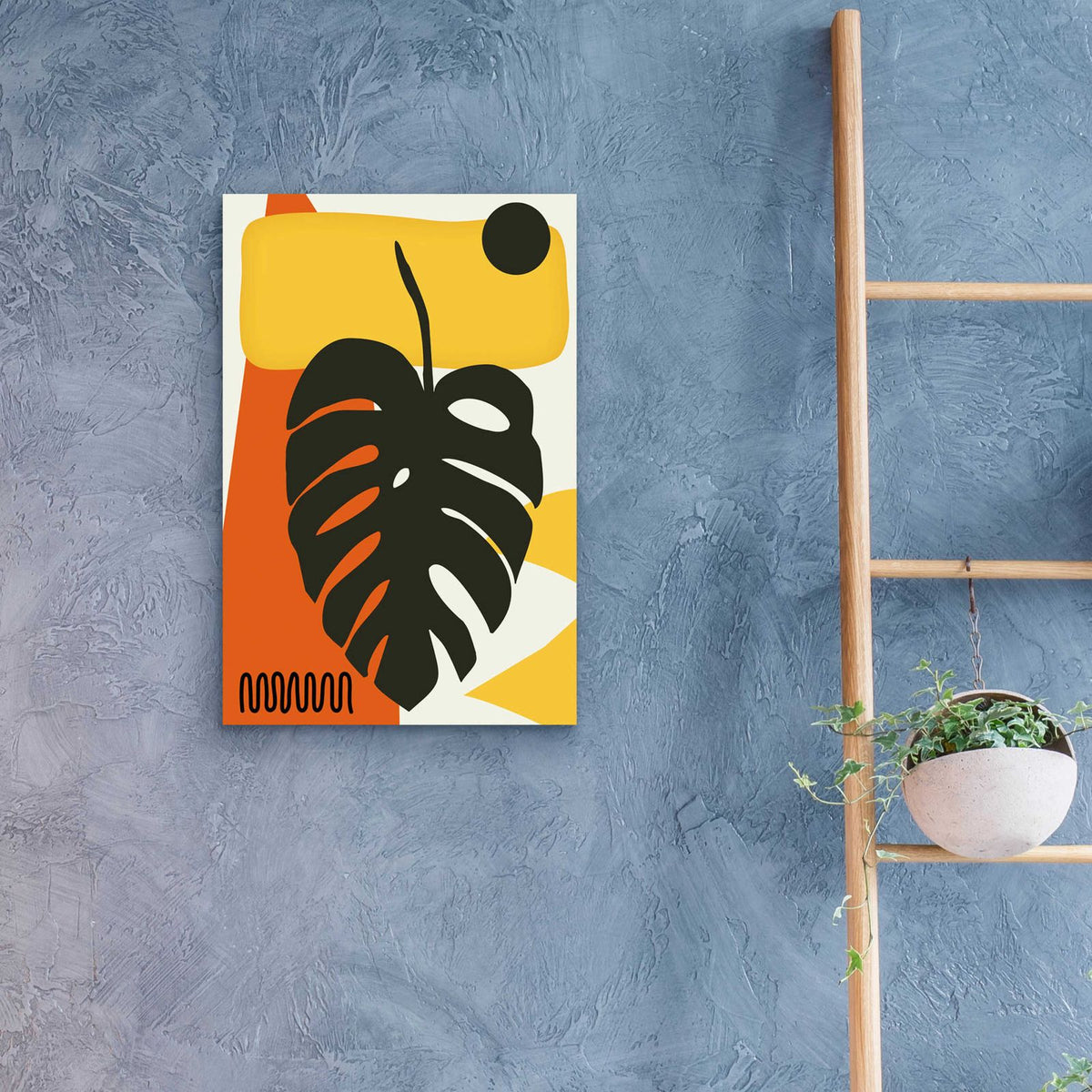 Tropical Leaves Two by Ayse - 16x24 acrylic wall art in a room