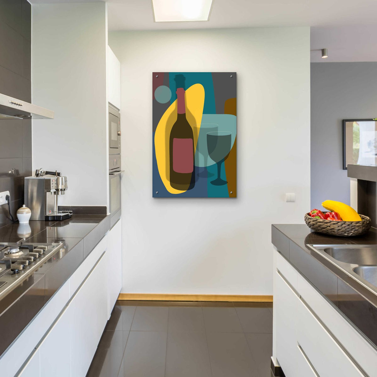 Five O'Clock by Ayse - 24x36 acrylic wall art in a room