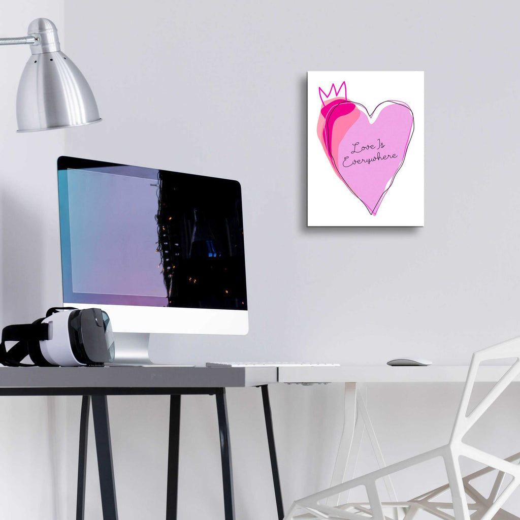 Love is Everywhere by Ayse - 12x16 acrylic wall art in a room