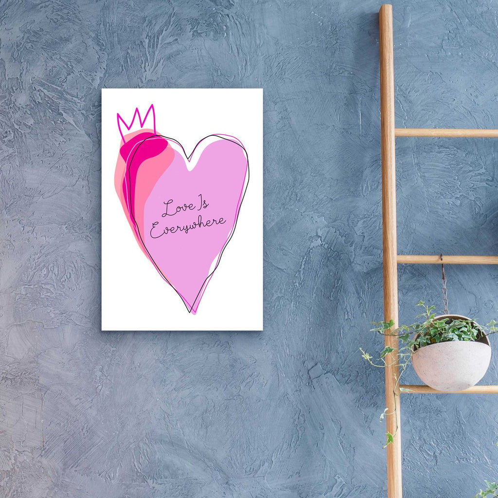 Love is Everywhere by Ayse - 16x24 acrylic wall art in a room