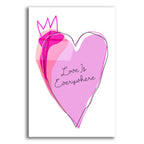Love is Everywhere by Ayse acrylic glass wall art