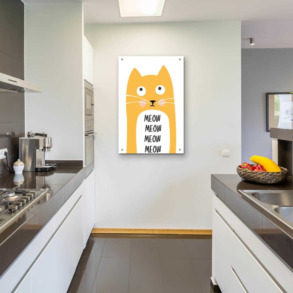 Meow by Ayse - 24x36 acrylic wall art in a room