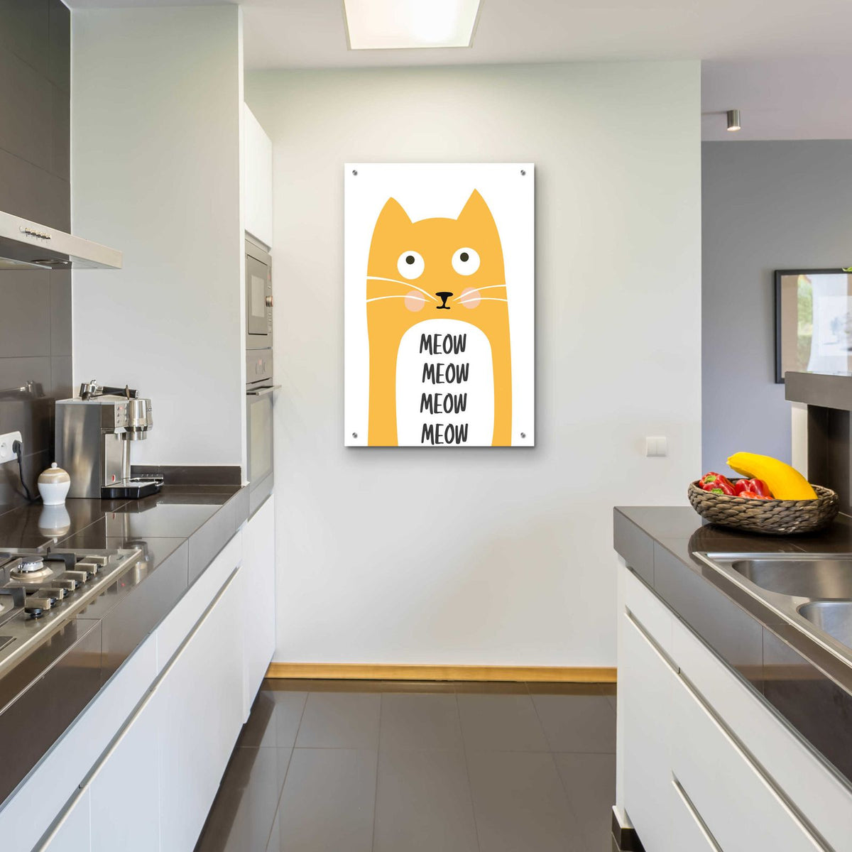 Meow by Ayse - 24x36 acrylic wall art in a room