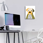 Woof by Ayse - 12x16 acrylic wall art in a room