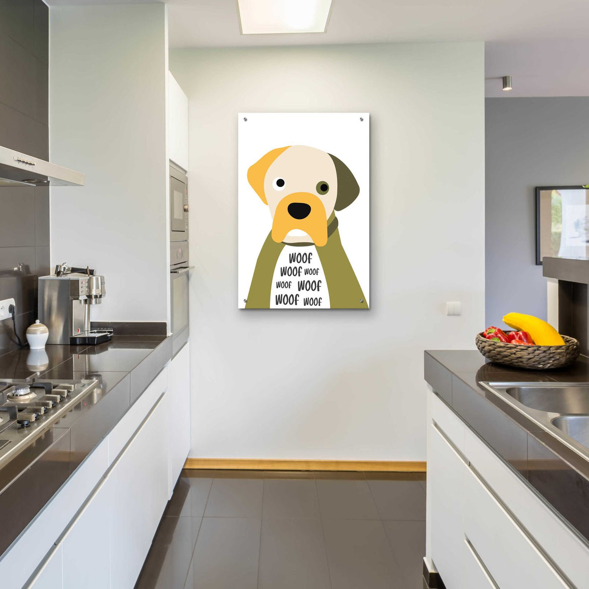 Woof by Ayse - 24x36 acrylic wall art in a room