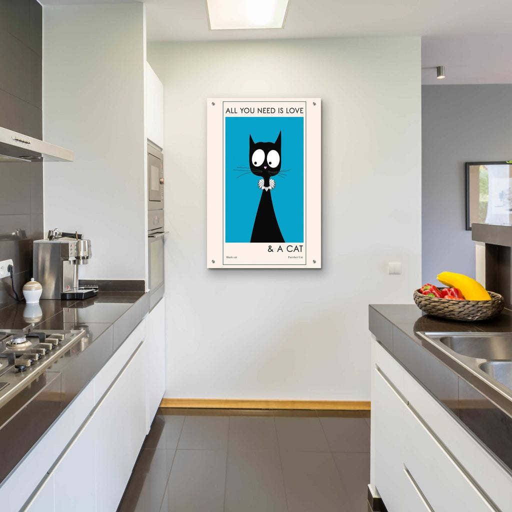 All You Need Is Love by Ayse - 24x36 acrylic wall art in a room