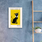 Home Is where The Cat Is by Ayse - 16x24 acrylic wall art in a room