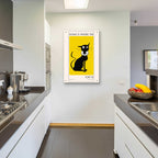 Home Is where The Cat Is by Ayse - 24x36 acrylic wall art in a room