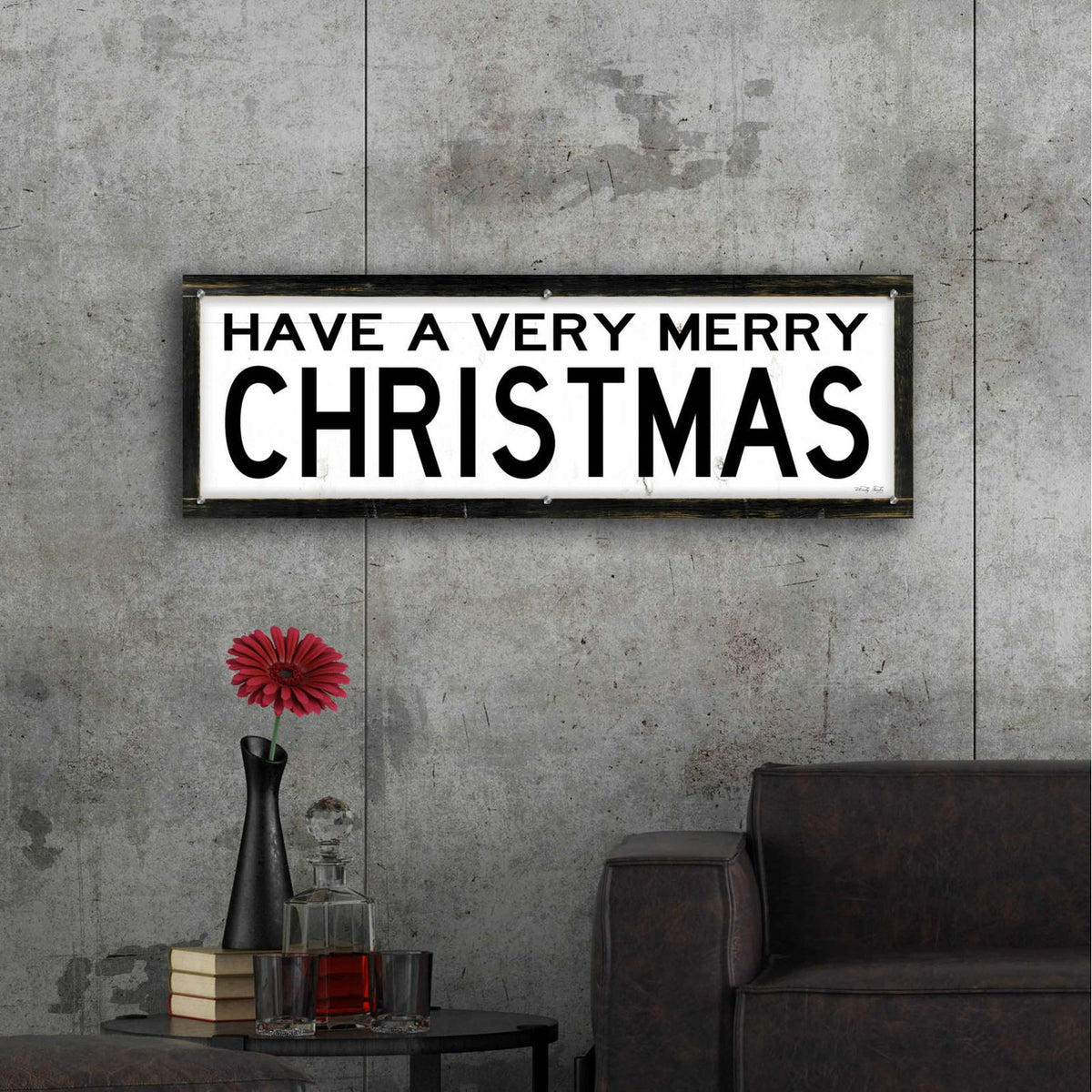Have a Very Merry Christmas by Cindy Jacobs - 48x16 acrylic wall art in a room