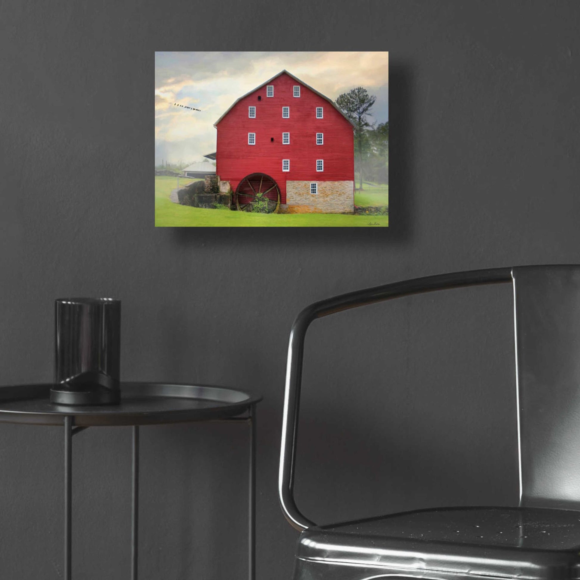 Epic Art 'Willow Grove Mill' by Lori Deiter, Acrylic Glass Wall Art,16x12