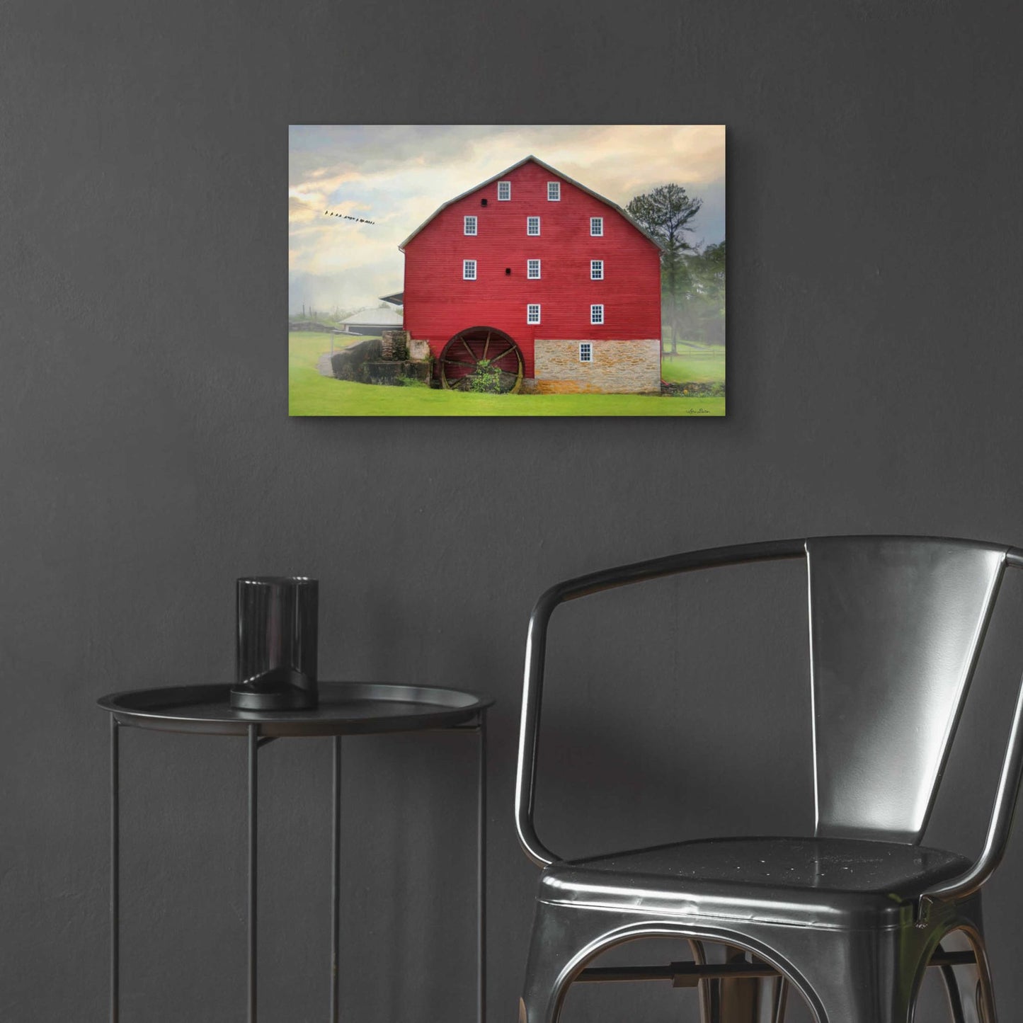 Epic Art 'Willow Grove Mill' by Lori Deiter, Acrylic Glass Wall Art,24x16