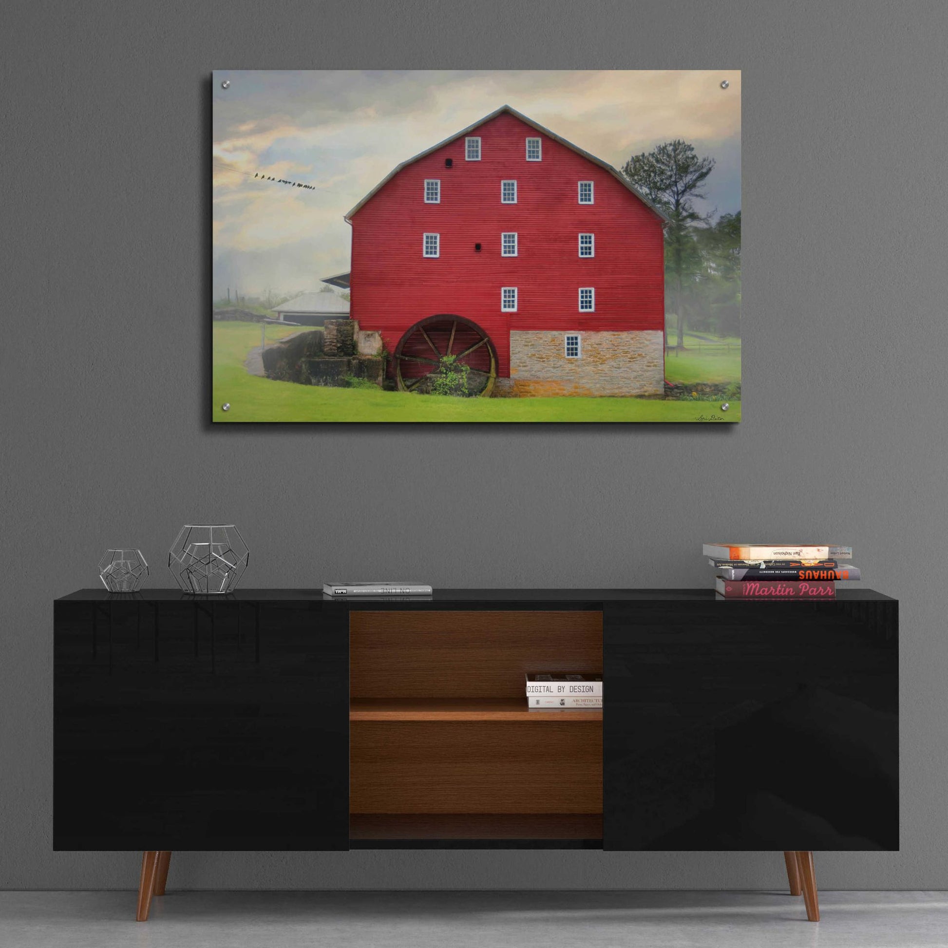 Epic Art 'Willow Grove Mill' by Lori Deiter, Acrylic Glass Wall Art,36x24