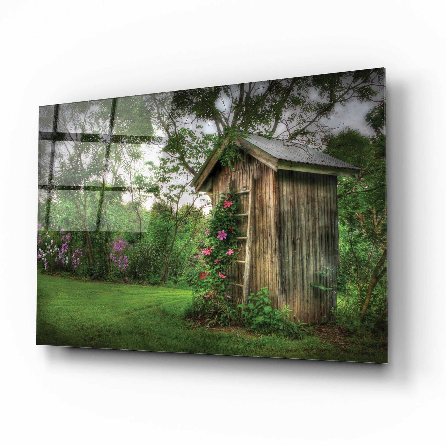 Epic Art 'Fragrant Outhouse' by Lori Deiter, Acrylic Glass Wall Art,16x12