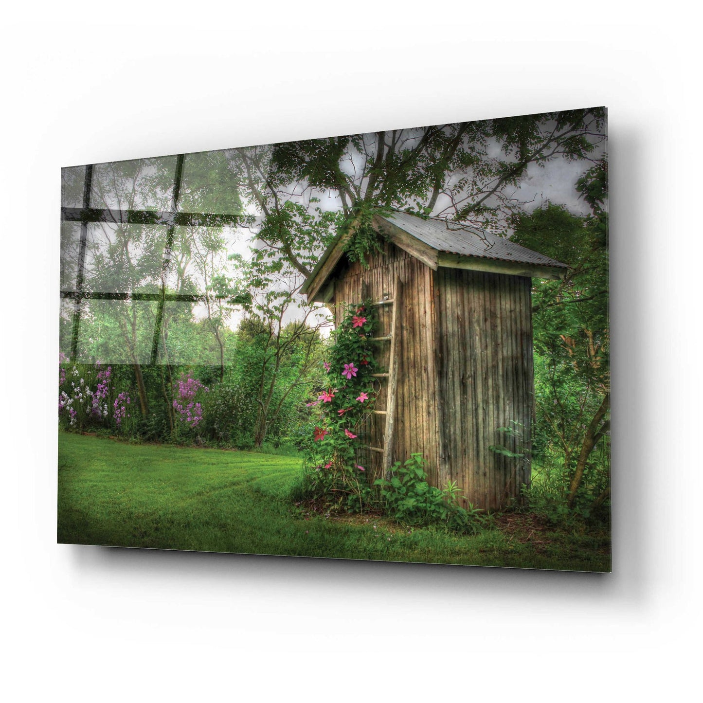 Epic Art 'Fragrant Outhouse' by Lori Deiter, Acrylic Glass Wall Art,24x16