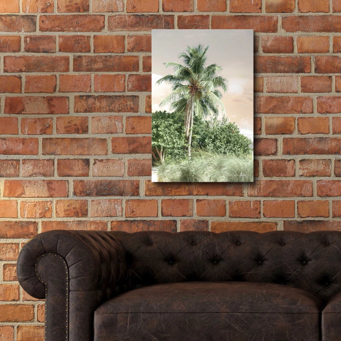 Epic Art 'Sanibel Island Palm' by Lori Deiter, Acrylic Glass Wall Art,16x24