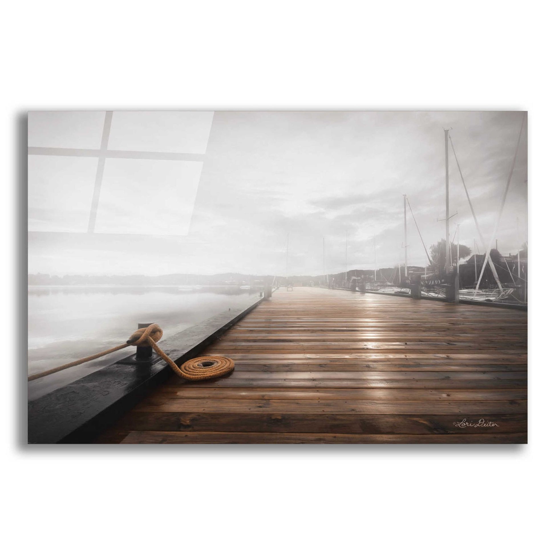 Epic Art 'Newport Dock I' by Lori Deiter, Acrylic Glass Wall Art,24x16