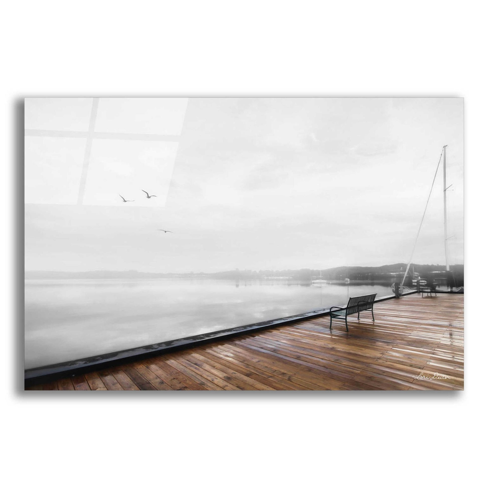 Epic Art 'Newport Dock II' by Lori Deiter, Acrylic Glass Wall Art,24x16