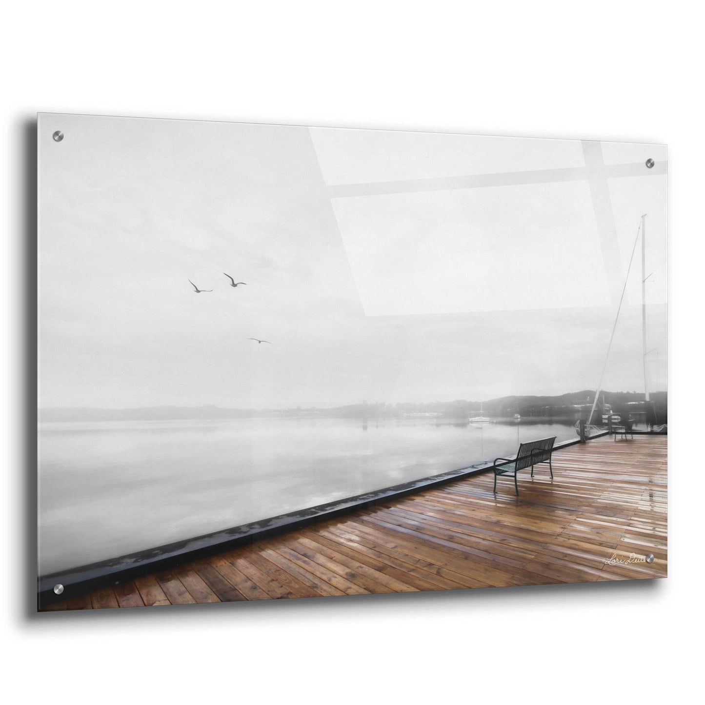 Epic Art 'Newport Dock II' by Lori Deiter, Acrylic Glass Wall Art,36x24