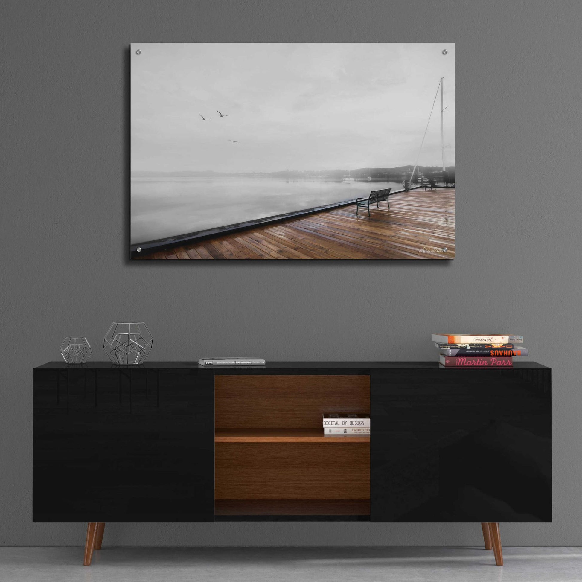 Epic Art 'Newport Dock II' by Lori Deiter, Acrylic Glass Wall Art,36x24