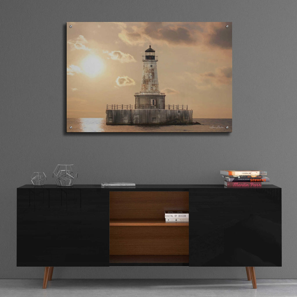 Epic Art 'Charity Shoal Lighthouse' by Lori Deiter, Acrylic Glass Wall Art,36x24