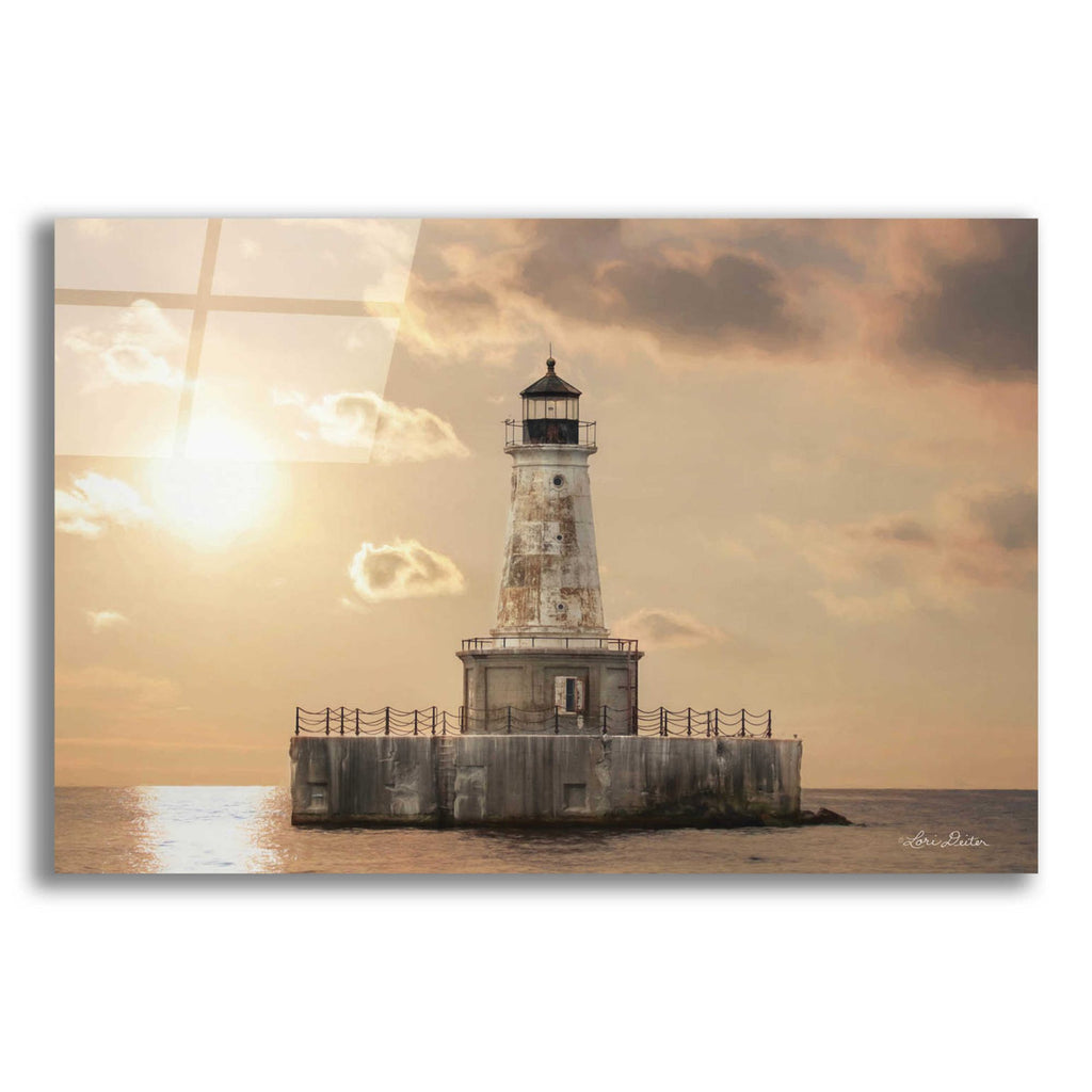 Epic Art 'Charity Shoal Lighthouse' by Lori Deiter, Acrylic Glass Wall Art