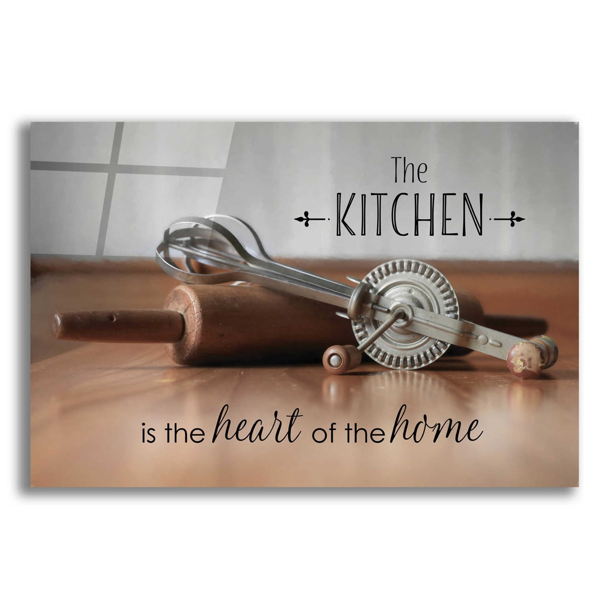 Epic Art 'The Kitchen is the Heart of the Home' by Lori Deiter, Acrylic Glass Wall Art