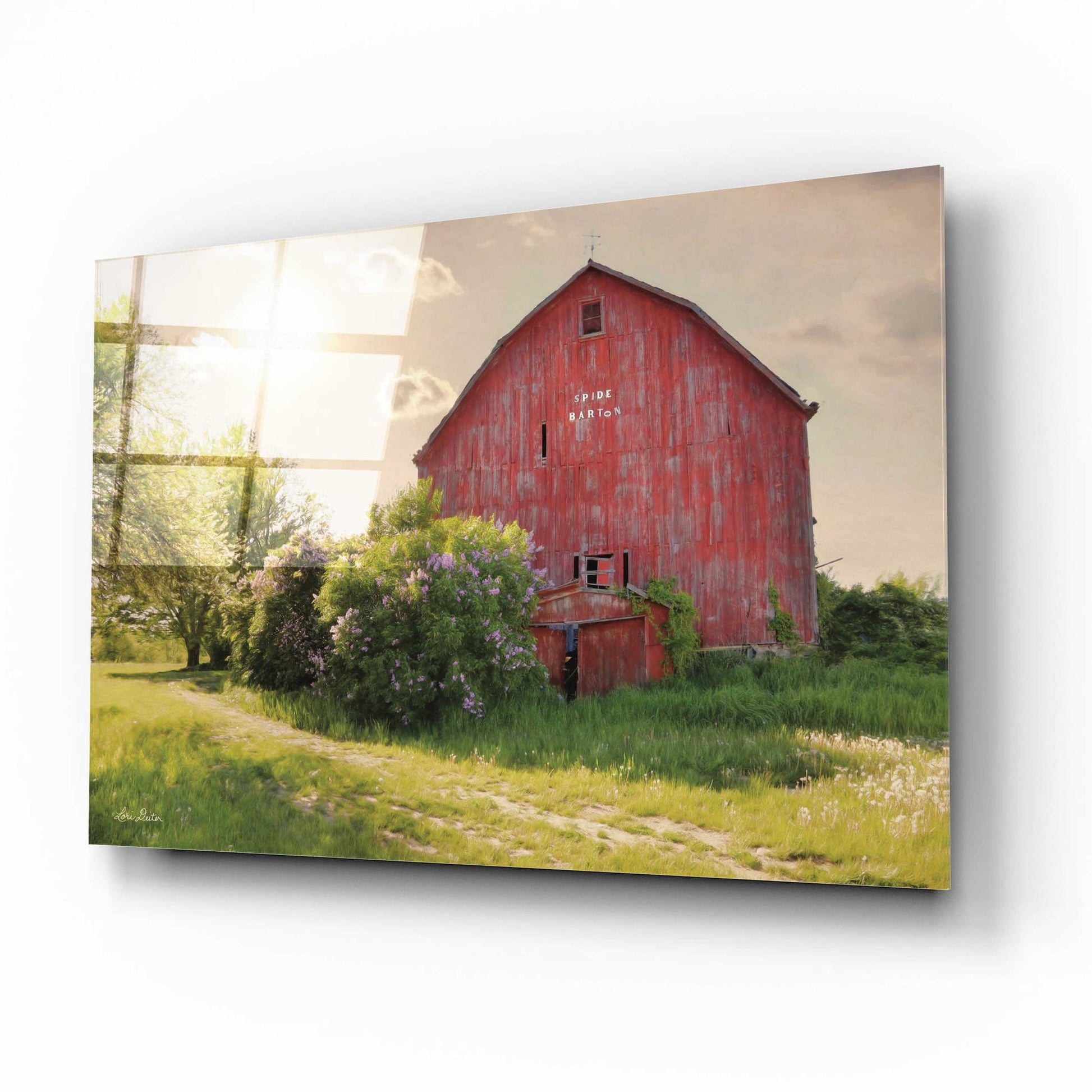 Epic Art 'Spide Barton Barn' by Lori Deiter, Acrylic Glass Wall Art,16x12