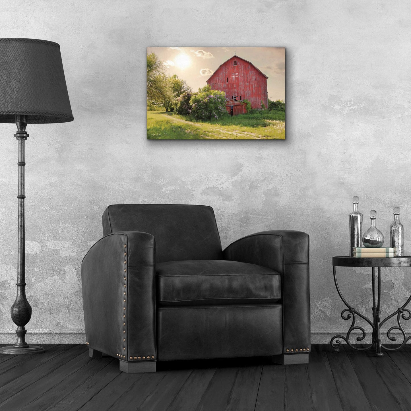 Epic Art 'Spide Barton Barn' by Lori Deiter, Acrylic Glass Wall Art,24x16