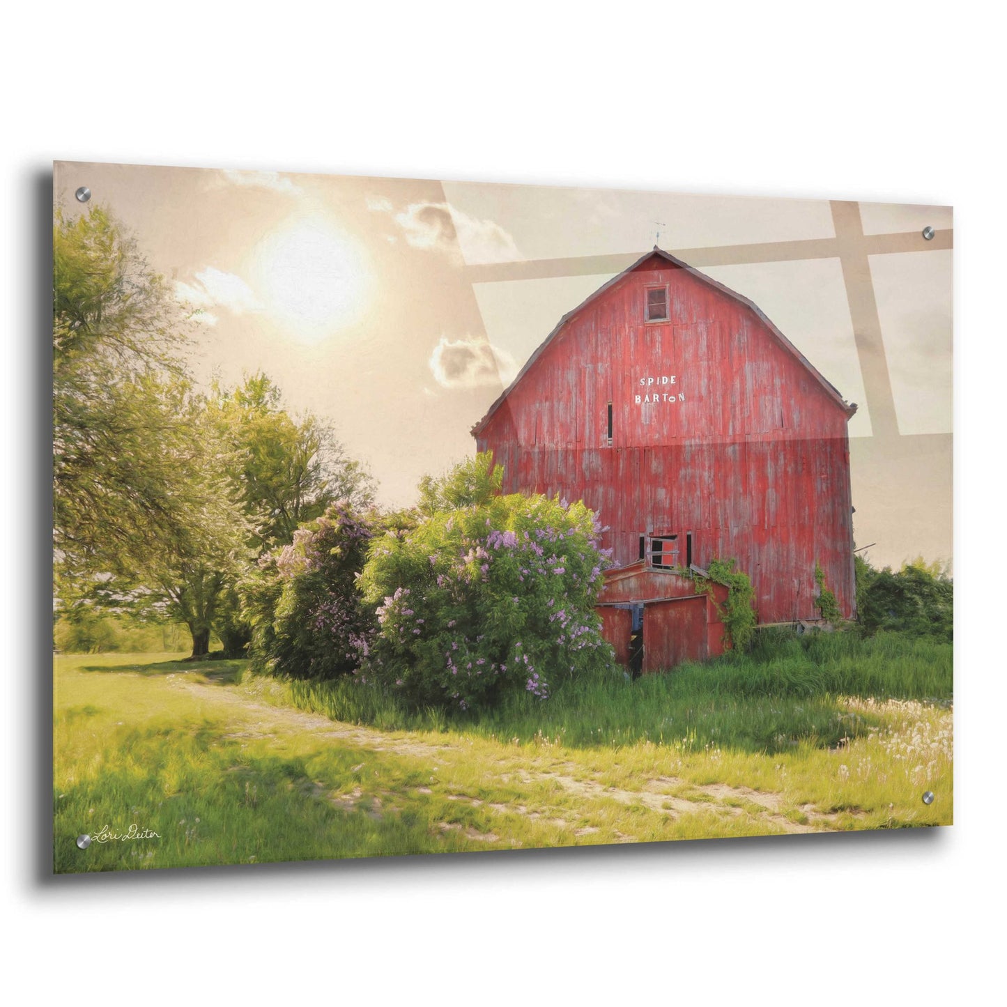 Epic Art 'Spide Barton Barn' by Lori Deiter, Acrylic Glass Wall Art,36x24