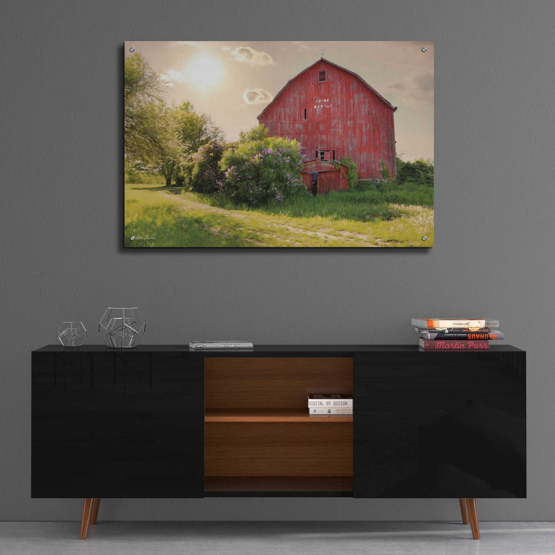 Epic Art 'Spide Barton Barn' by Lori Deiter, Acrylic Glass Wall Art,36x24