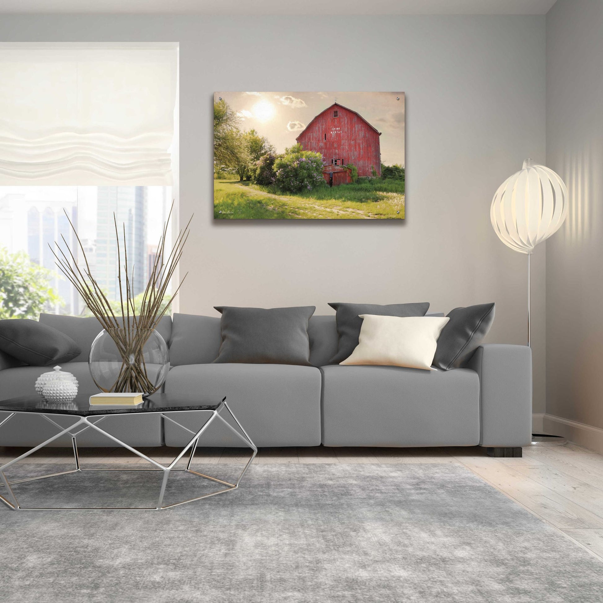 Epic Art 'Spide Barton Barn' by Lori Deiter, Acrylic Glass Wall Art,36x24