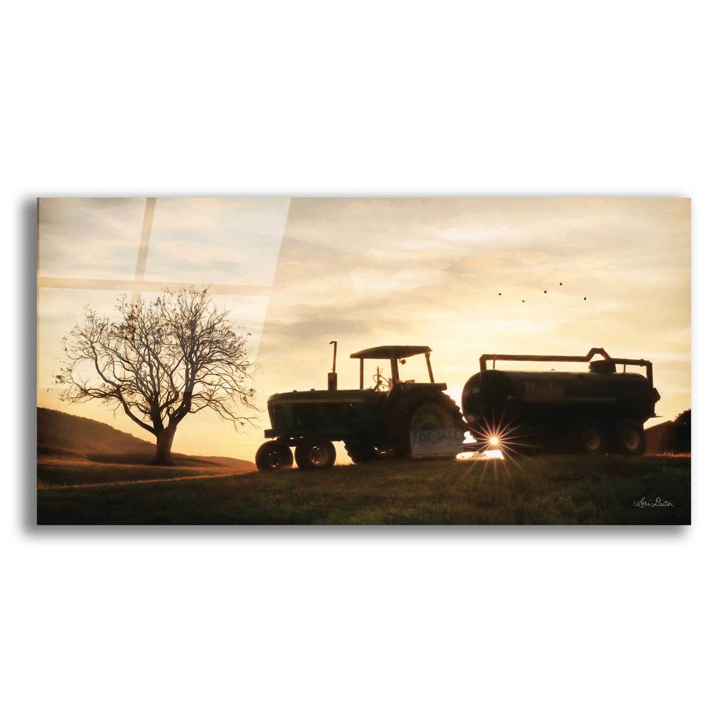 Epic Art 'Tractor for Sale' by Lori Deiter, Acrylic Glass Wall Art,2:1