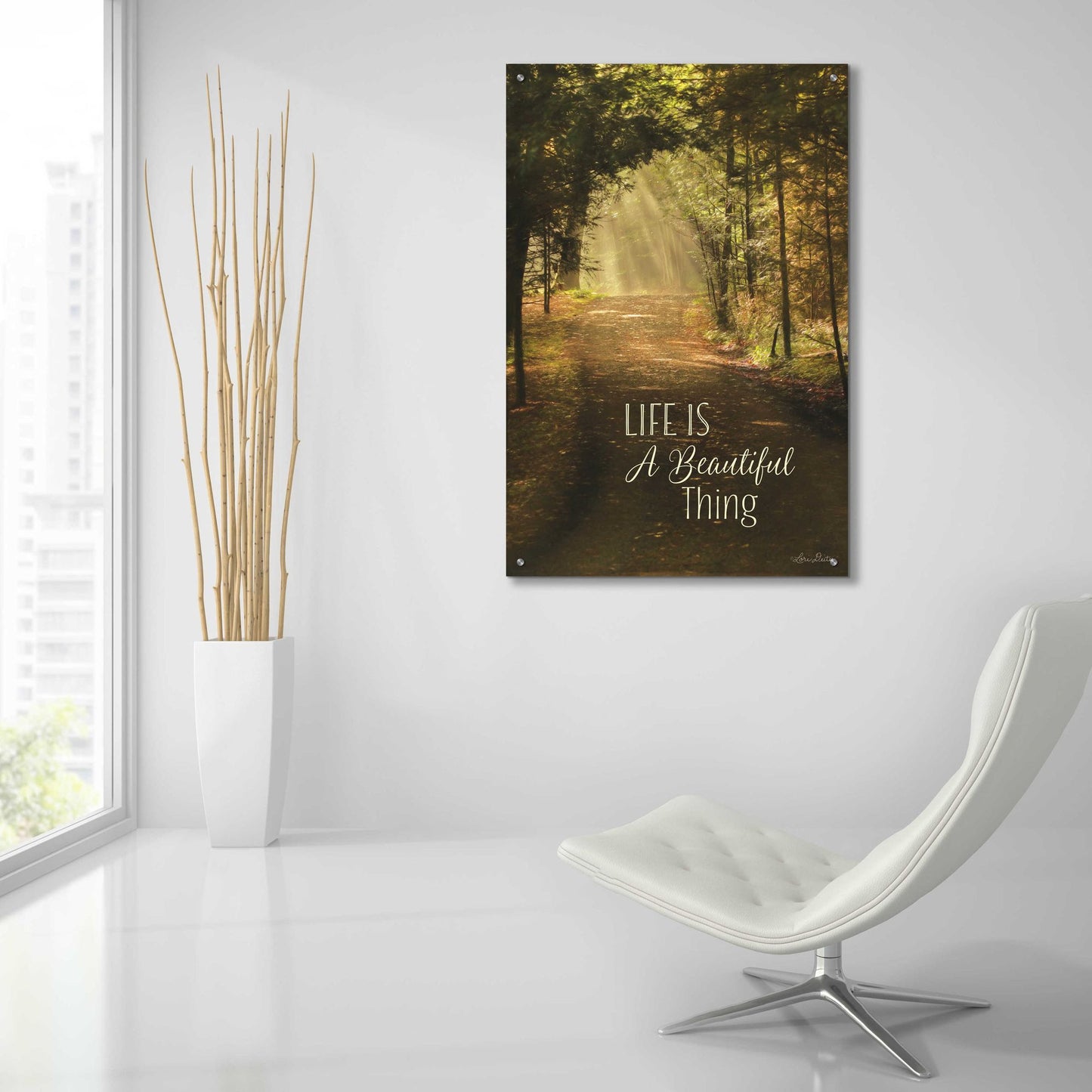 Epic Art 'Life is a Beautiful Thing' by Lori Deiter, Acrylic Glass Wall Art,24x36