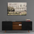 Epic Art 'Live and Love Barn' by Lori Deiter, Acrylic Glass Wall Art,36x24