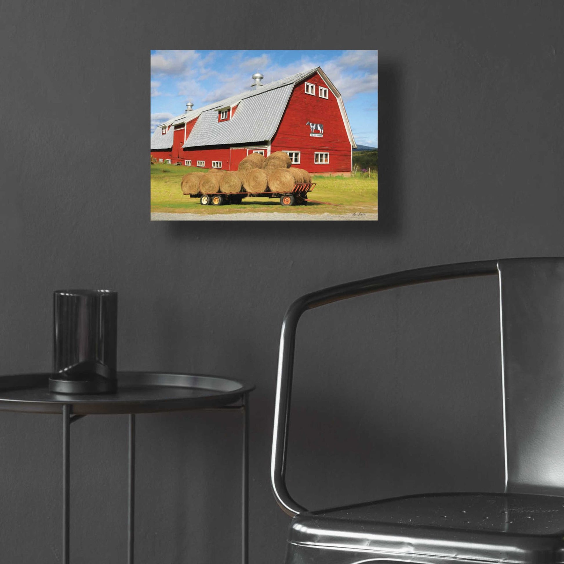 Epic Art 'Vermont Dairy Farm' by Lori Deiter, Acrylic Glass Wall Art,16x12