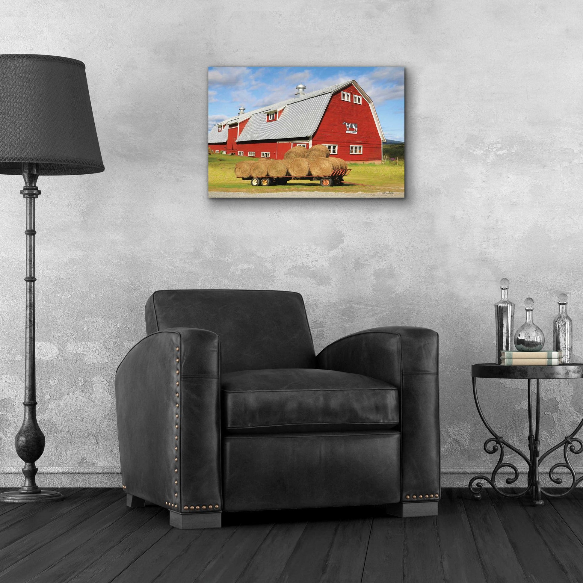 Epic Art 'Vermont Dairy Farm' by Lori Deiter, Acrylic Glass Wall Art,24x16