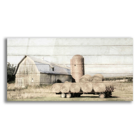 Epic Art 'Wagon of Hay' by Lori Deiter, Acrylic Glass Wall Art,2:1